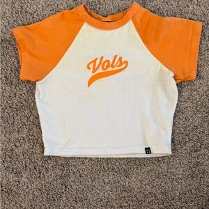 Vols Raglan Shirt - Orange and White
